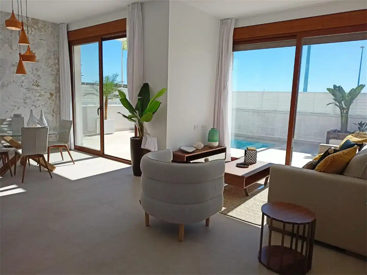 Living room of Houses for sale in Vera  with Swimming Pool