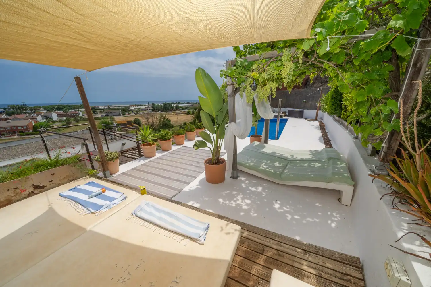 Terraza de Casa o chalet en venta en Santa Susanna con Aire acondicionado, Calefacción y Jardín privado