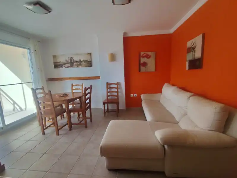 Sala d'estar de Apartament en venda en Cullera amb Aire condicionat, Terrassa i Moblat