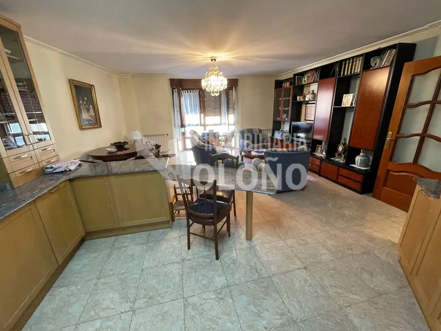 Sala de estar de Casa adosada en venta en San Asensio con Calefacción, Parquet y Trastero