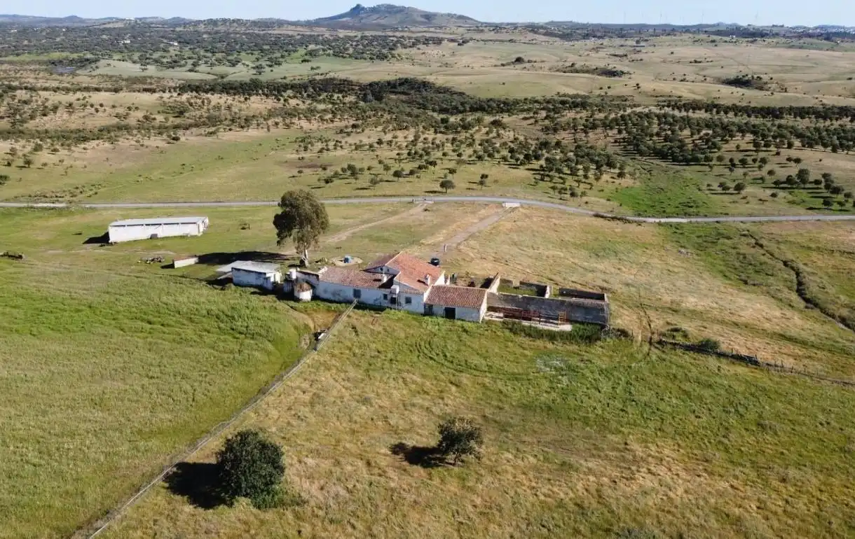 Vista exterior de Finca rústica en venta en Puebla de Guzmán con Jardín privado y Amueblado