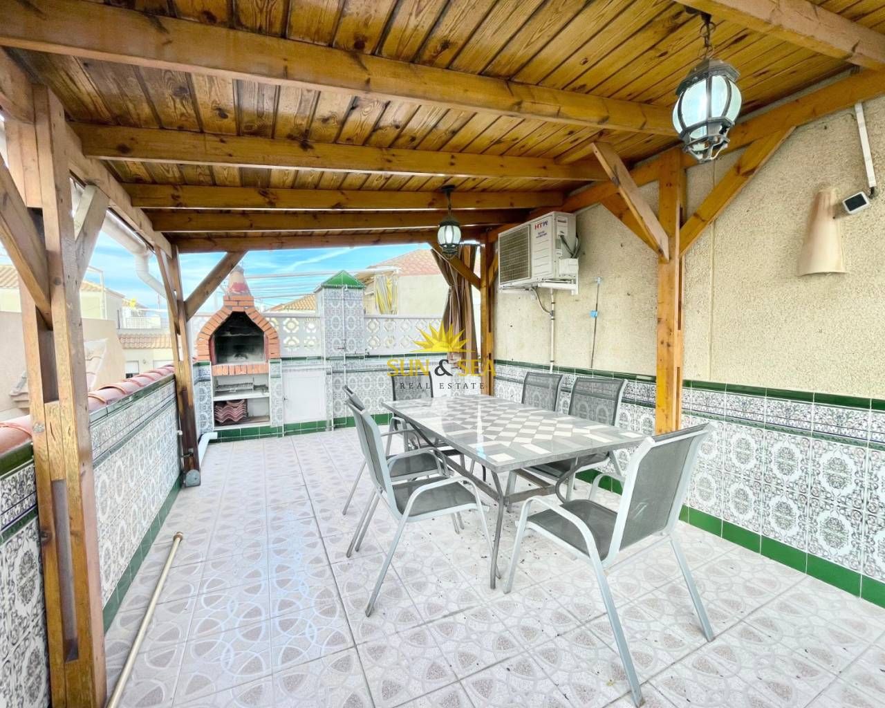 Terrace of House or chalet to rent in Torrevieja  with Air Conditioner, Heating and Swimming Pool