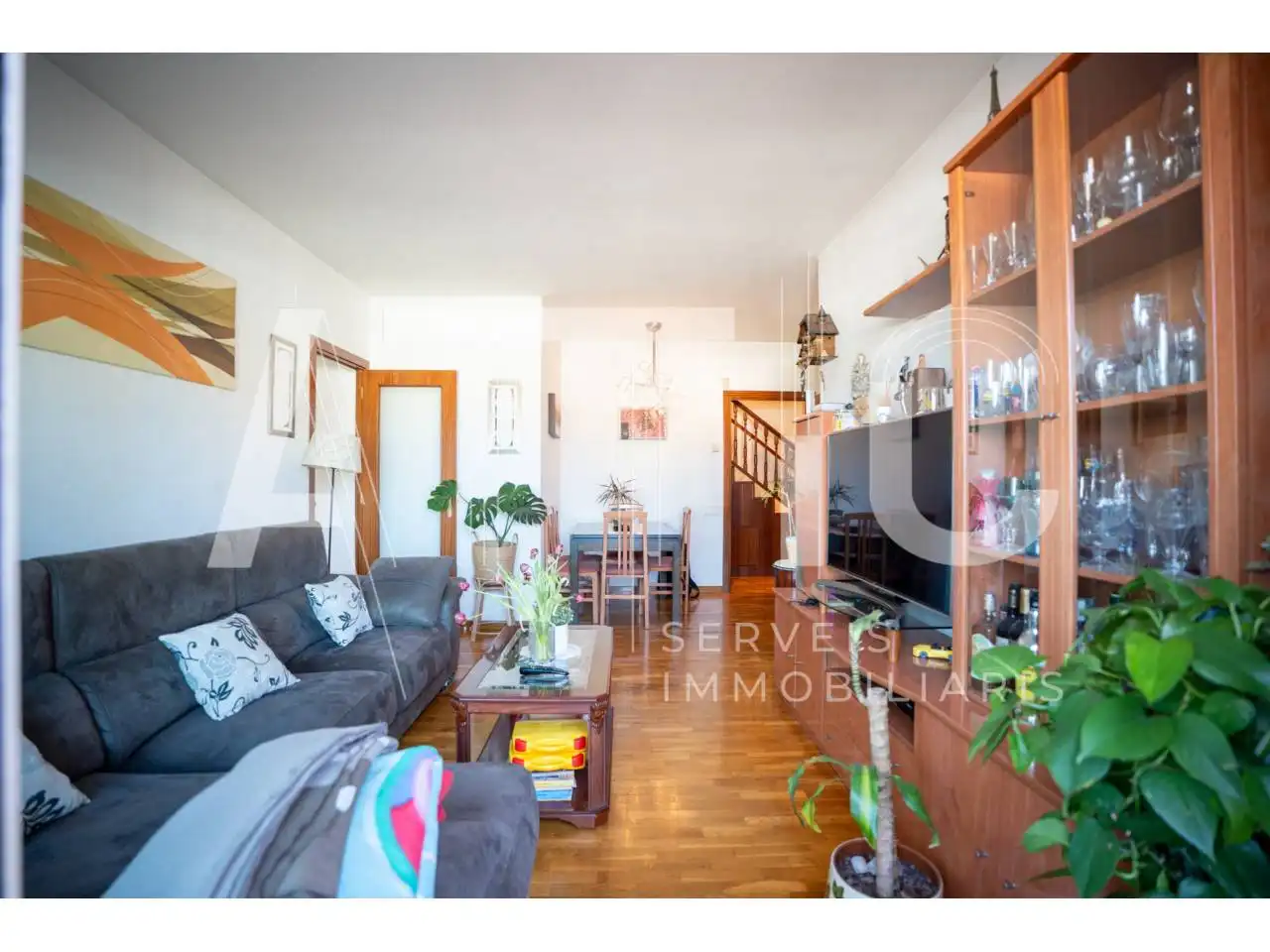 Sala d'estar de Pis en venda en Sabadell amb Aire condicionat, Calefacció i Parquet