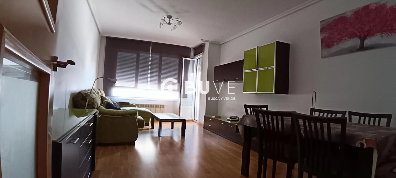 Wohnzimmer von Wohnung zum verkauf in Almarza mit Klimaanlage, Heizung und Terrasse