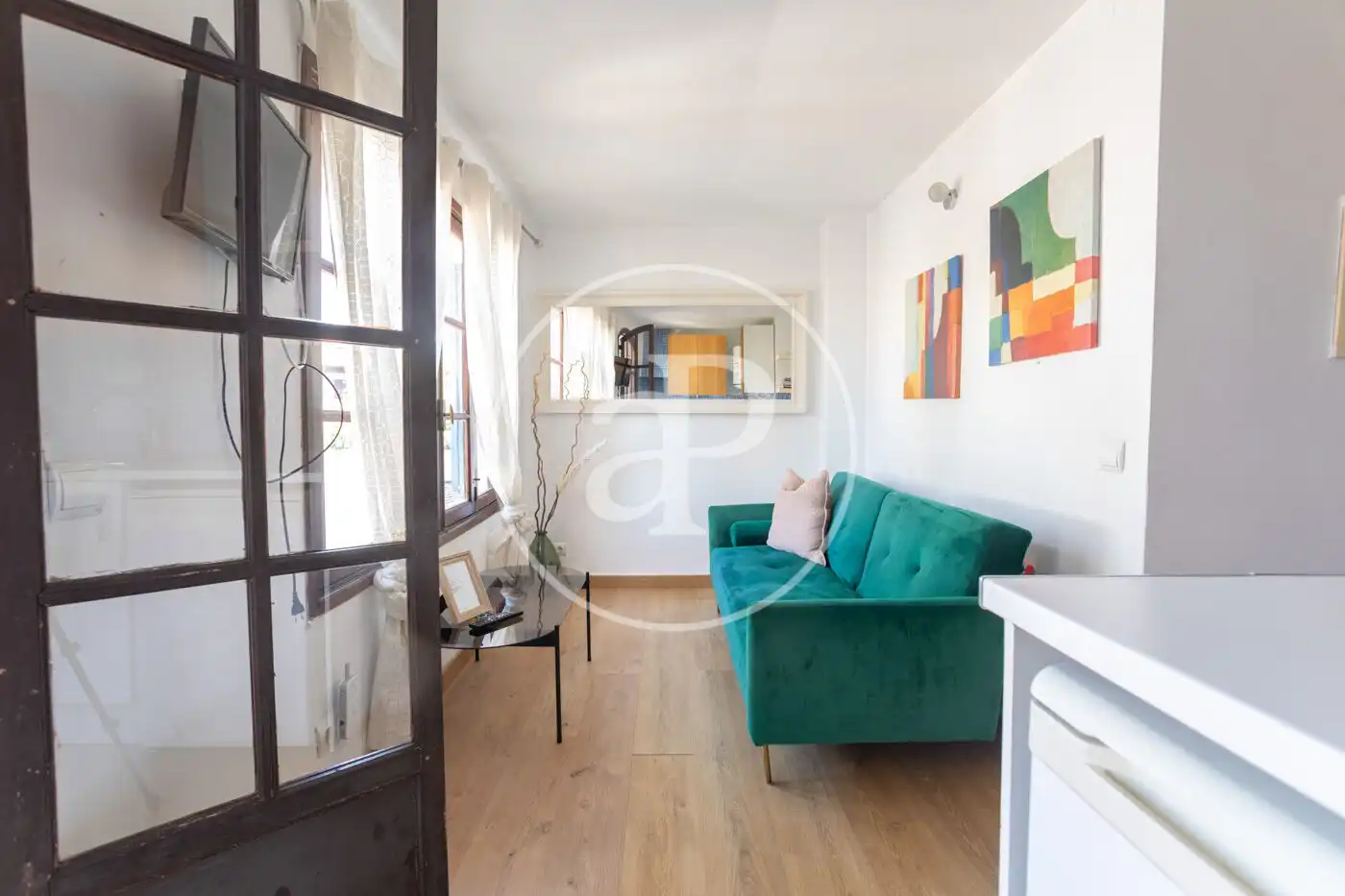 Wohnzimmer von Wohnung zur Miete in  Palma de Mallorca mit Klimaanlage, Terrasse und Möbliert