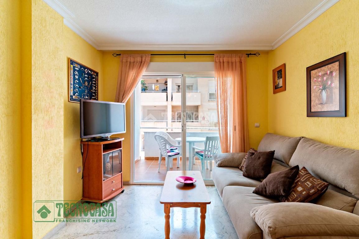Living room of Flat for sale in Roquetas de Mar  with Air Conditioner, Terrace and Community pool