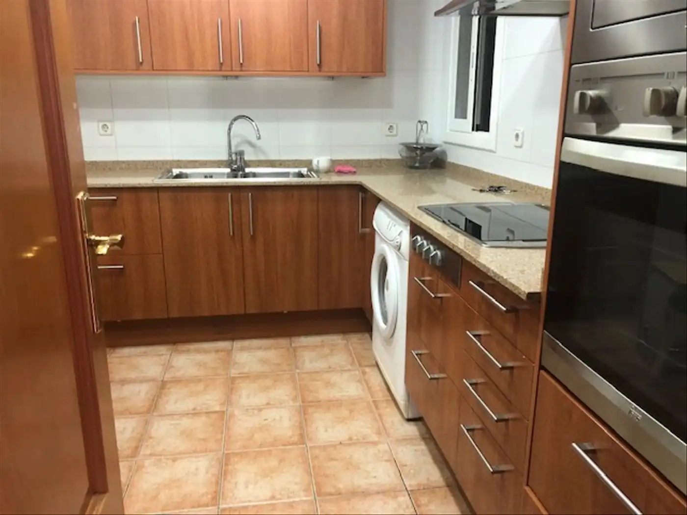 Kitchen of Flat for rent in Barcelona  with Terrace, Furnished and Oven