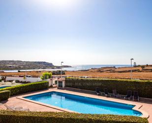 Exterior view of House or chalet for sale in Es Castell  with Private garden, Terrace and Swimming Pool