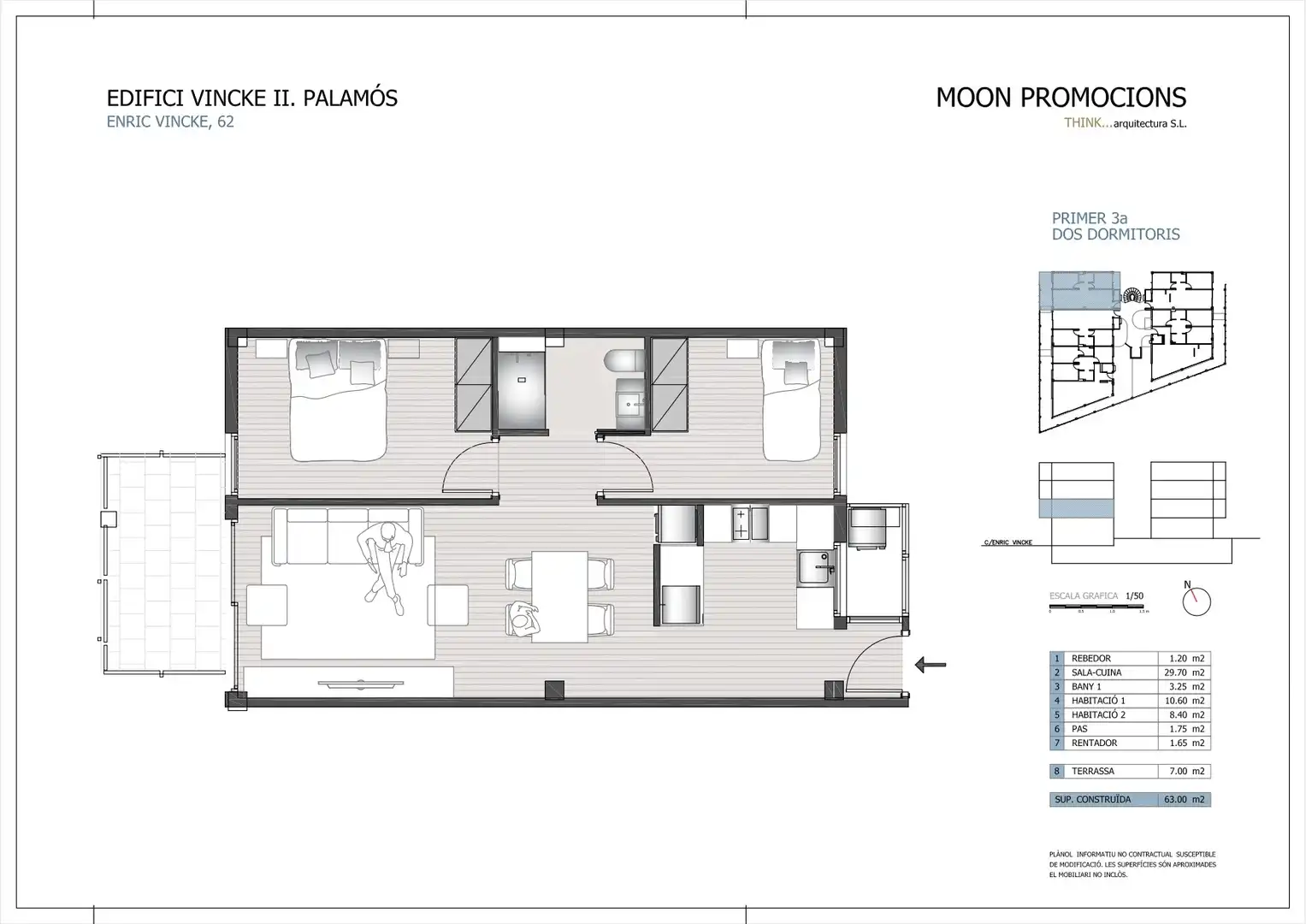 Piso de obra nueva con terraza en venta en Carrer de la Font 42I, imagen 2