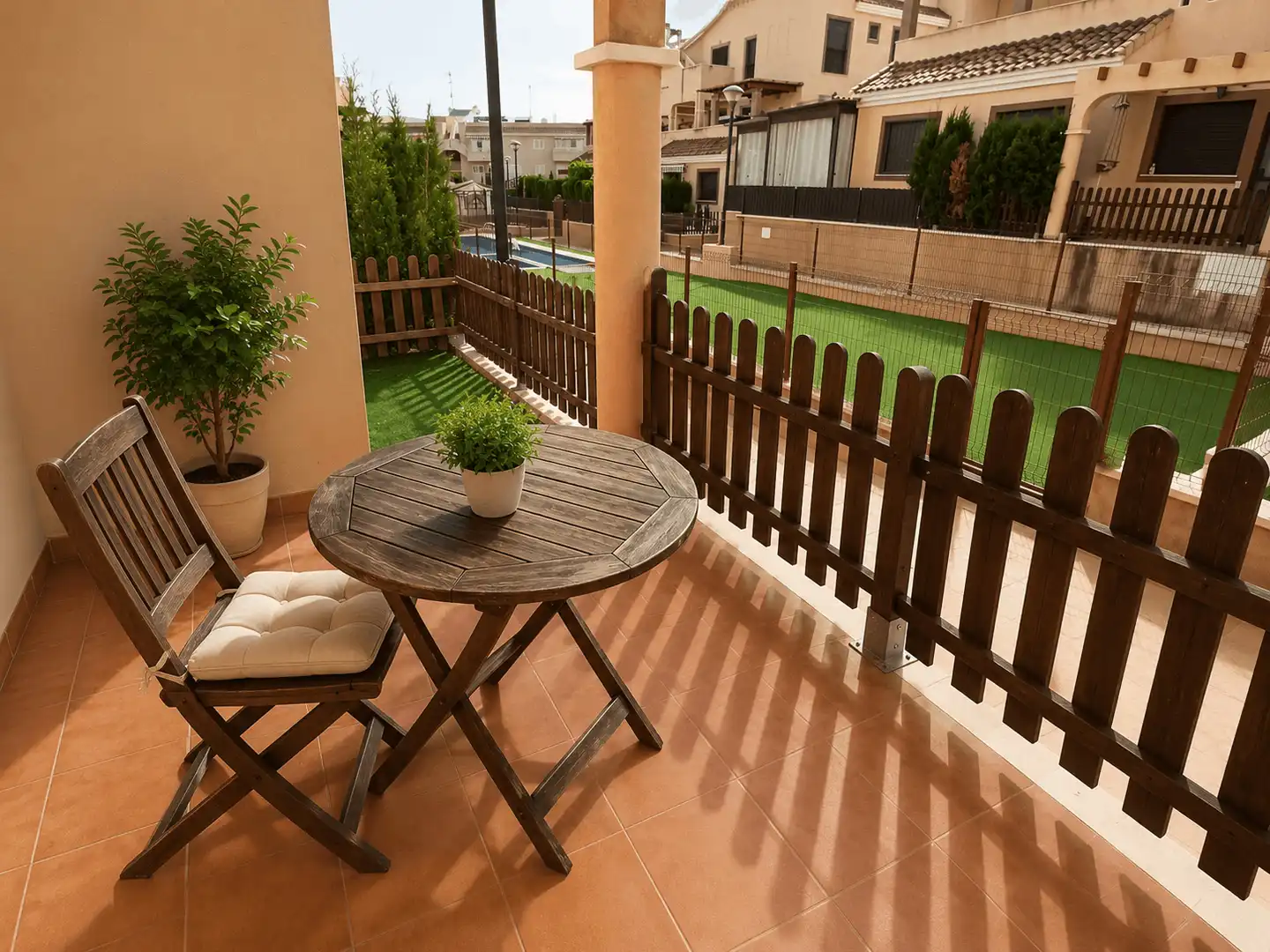 Terrace of Apartments for rent in Águilas  with Air Conditioner, Heating and Private garden