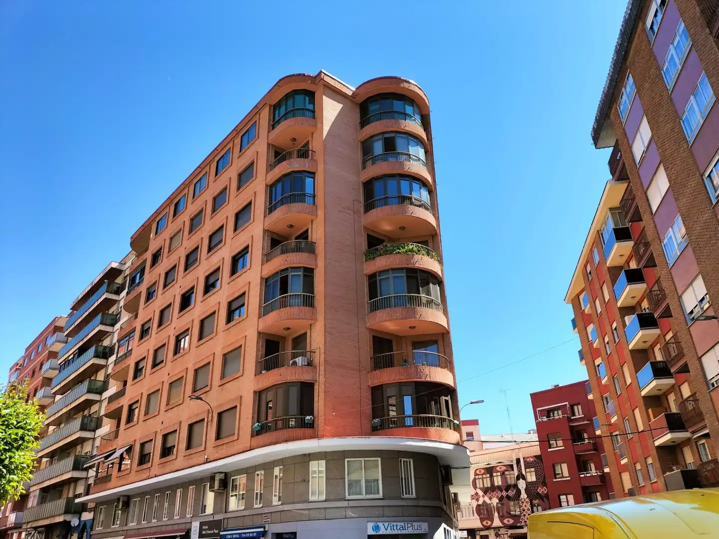 Exterior view of Flat for sale in Palencia  with Heating, Private garden and Parquet flooring