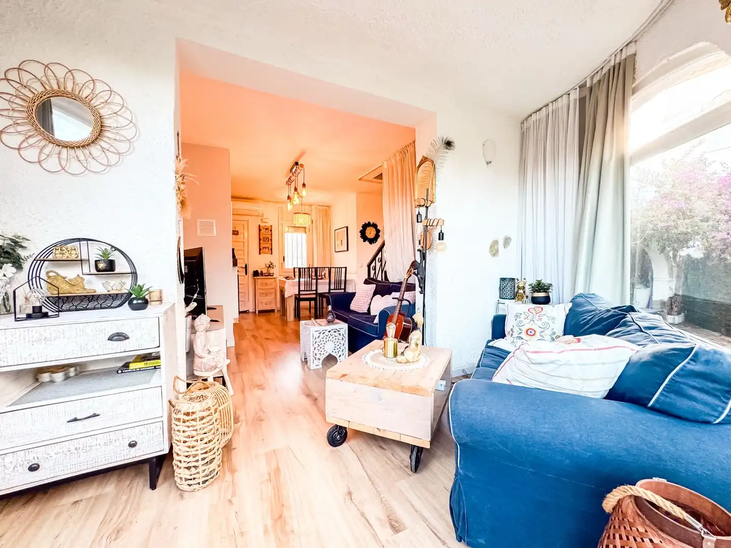Wohnzimmer von Haus oder Chalet zum Verkauf in Mont-roig del Camp mit Klimaanlage, Heizung und Privatgarten