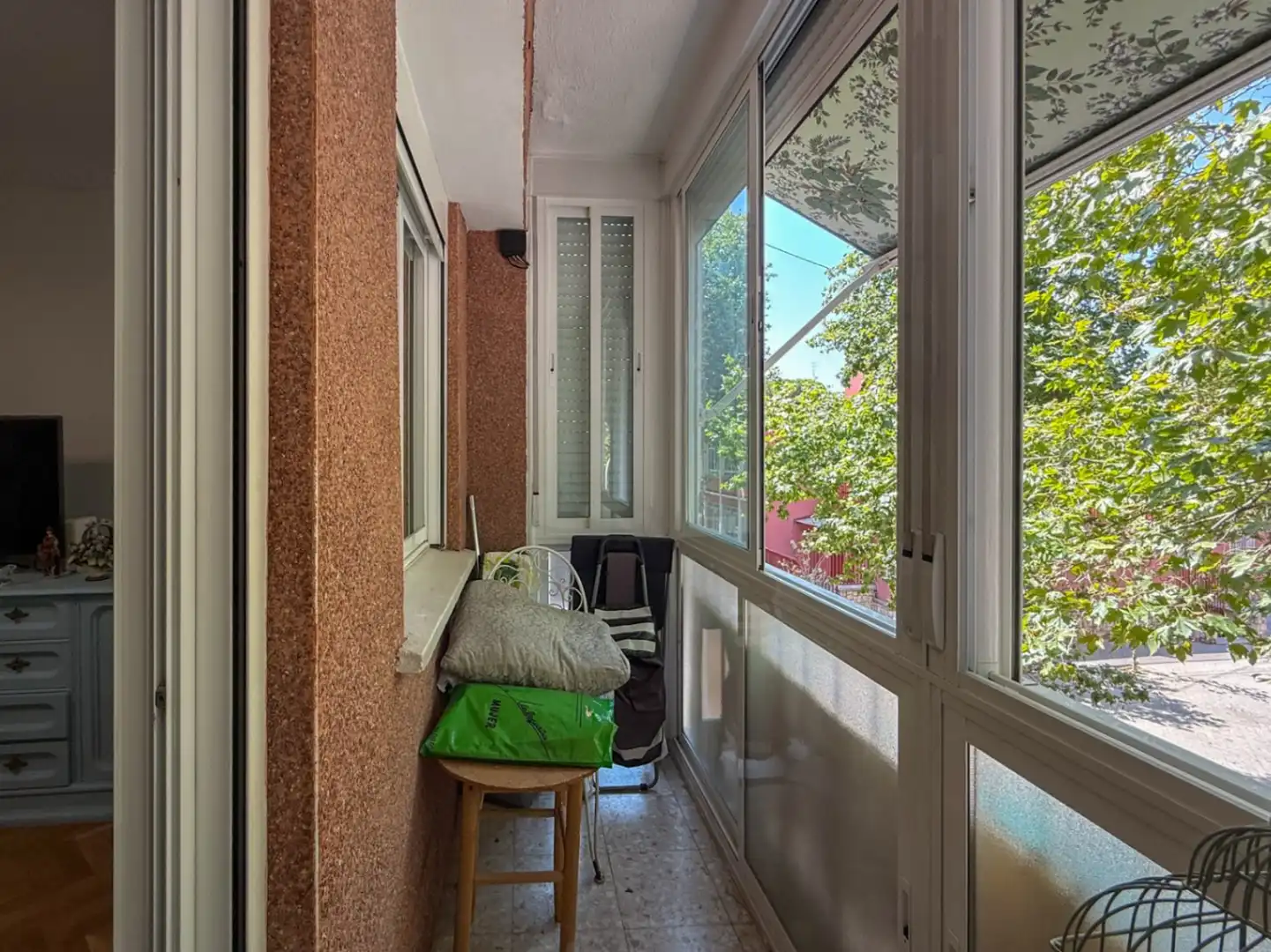 Balcony of Flat for sale in Madrid  with Air Conditioner, Heating and Terrace