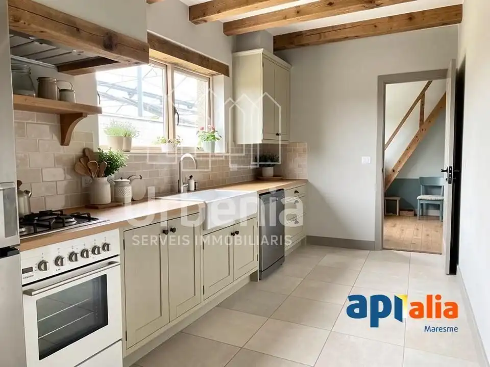 Cocina de Casa o chalet en venta en Vilassar de Mar con Trastero y Piscina