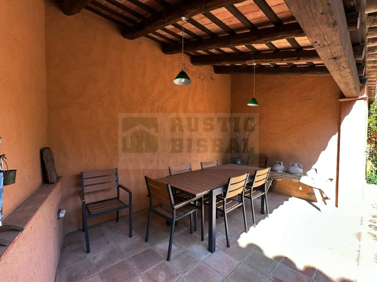 Terrace of Country homes for rent in Cruïlles, Monells I Sant Sadurní de L'Heura  with Heating, Terrace and Furnished