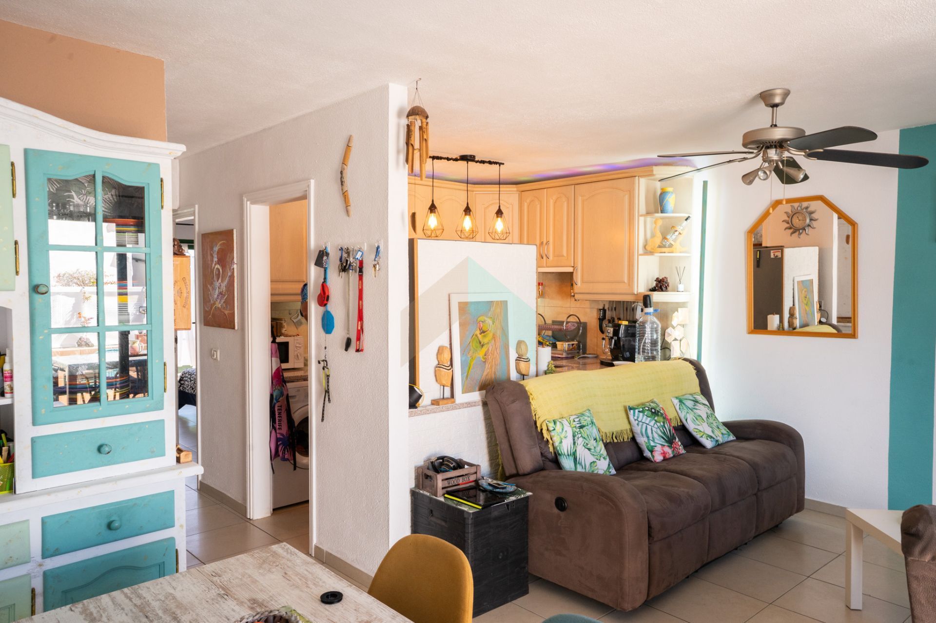 Sala d'estar de Apartament en venda en Arona amb Calefacció, Terrassa i Moblat