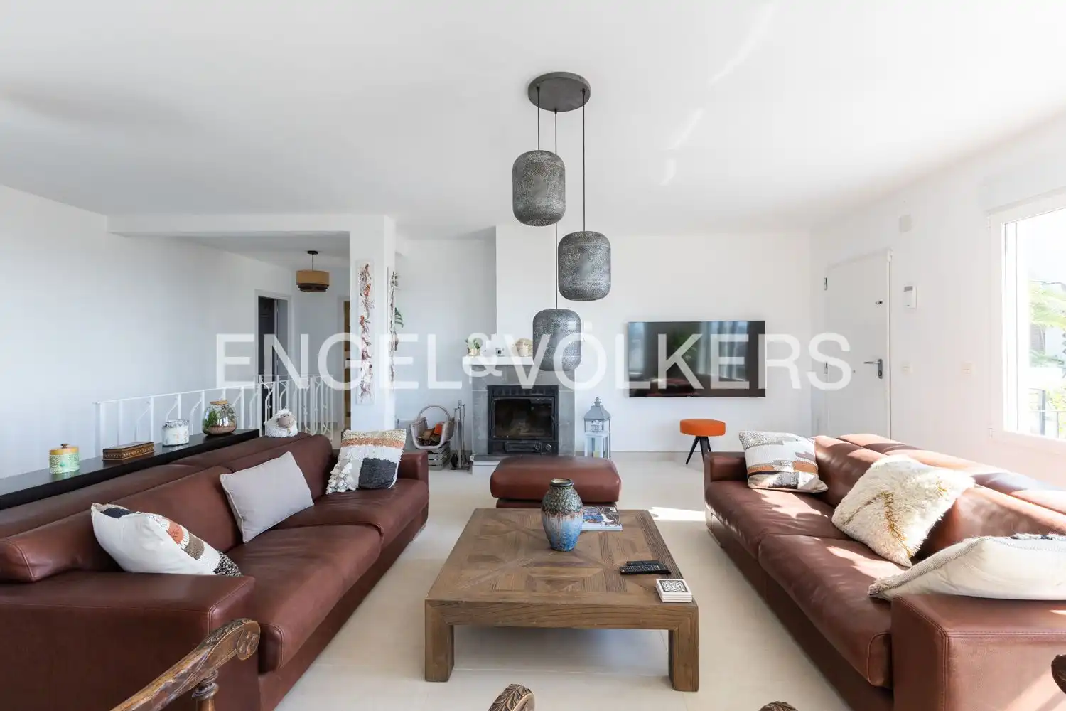 Sala de estar de Casa o chalet en venta en Peñíscola / Peníscola con Aire acondicionado, Calefacción y Jardín privado