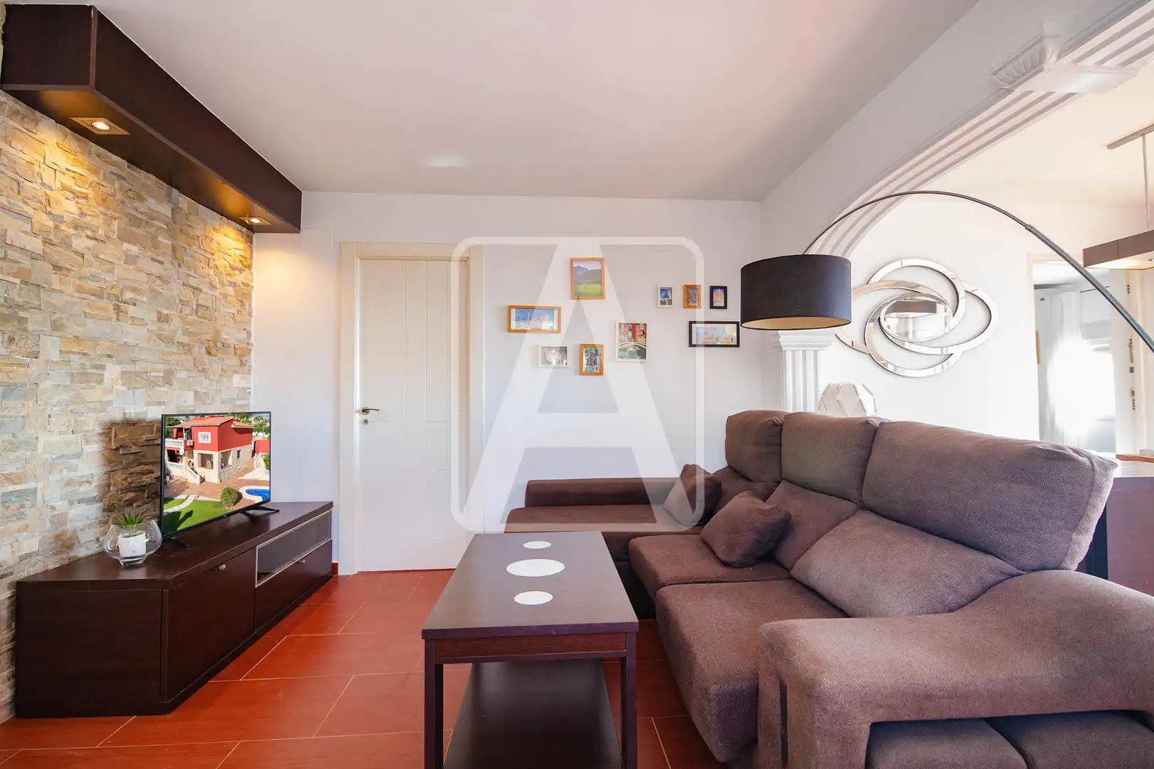 Sala d'estar de Casa o xalet en venda en Calpe / Calp amb Aire condicionat, Calefacció i Jardí privat