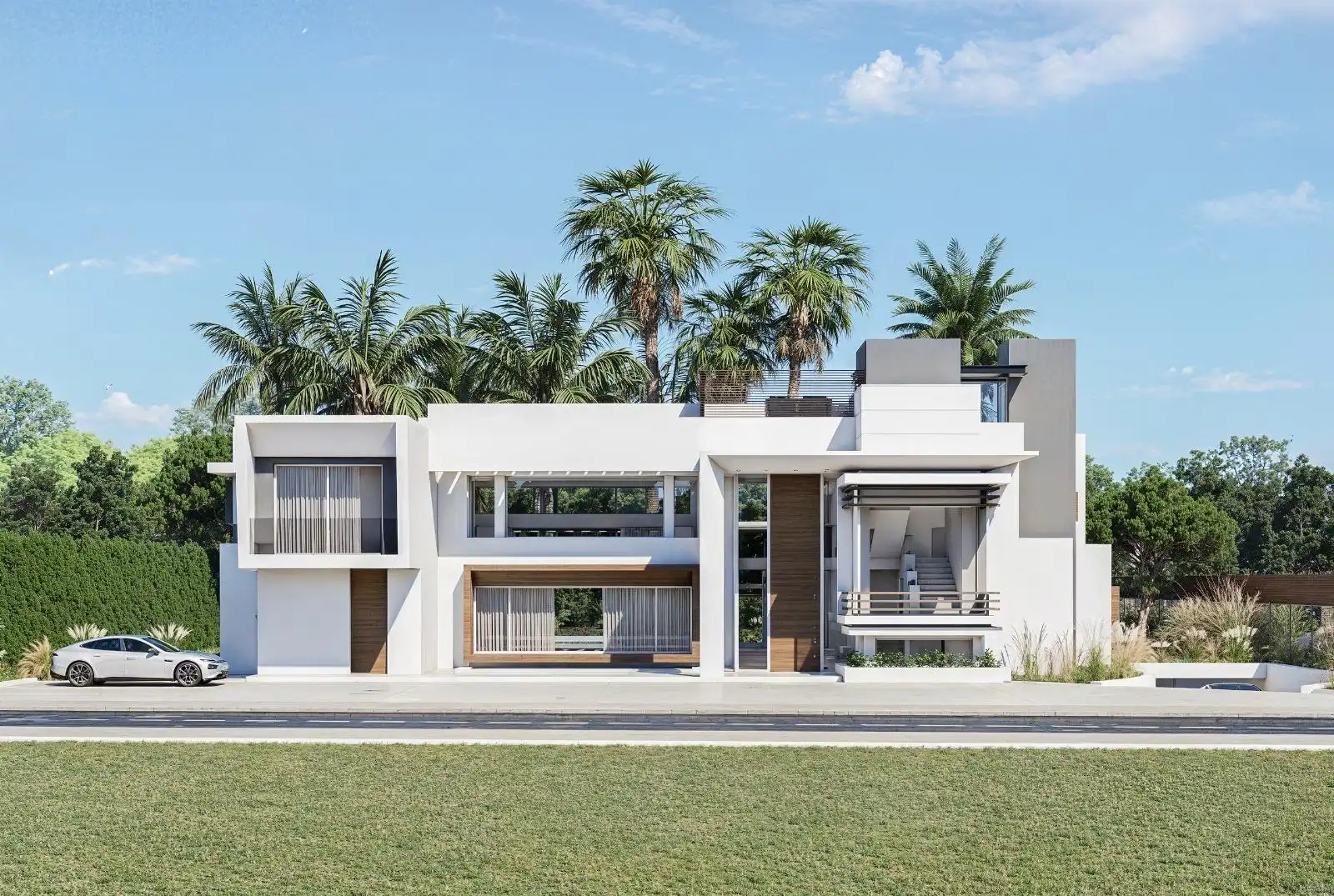 Vista exterior de Casa o xalet en venda en Marbella amb Aire condicionat, Calefacció i Jardí privat