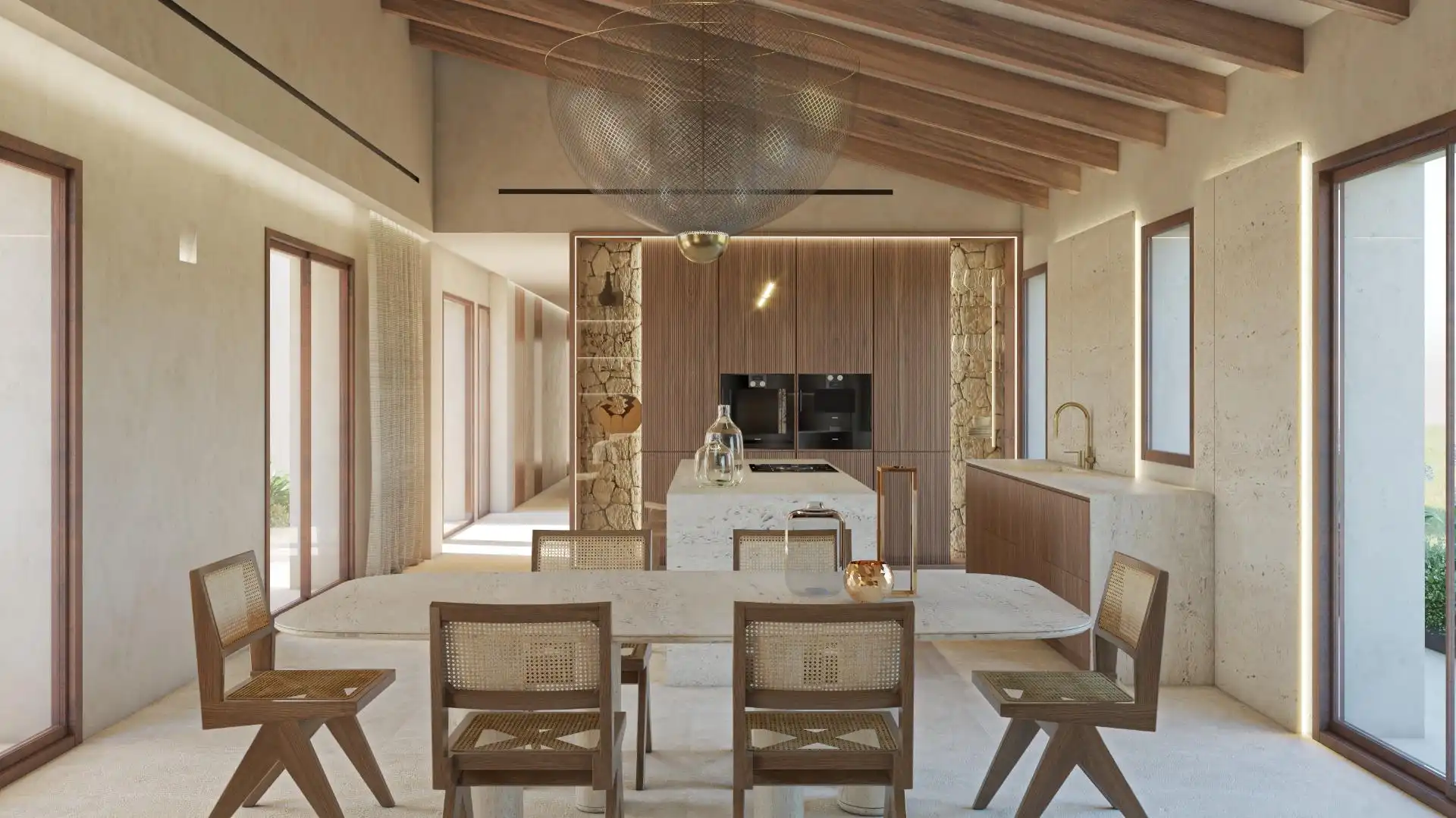 Küche von Country house zum Verkauf in Artà mit Klimaanlage, Heizung und Privatgarten