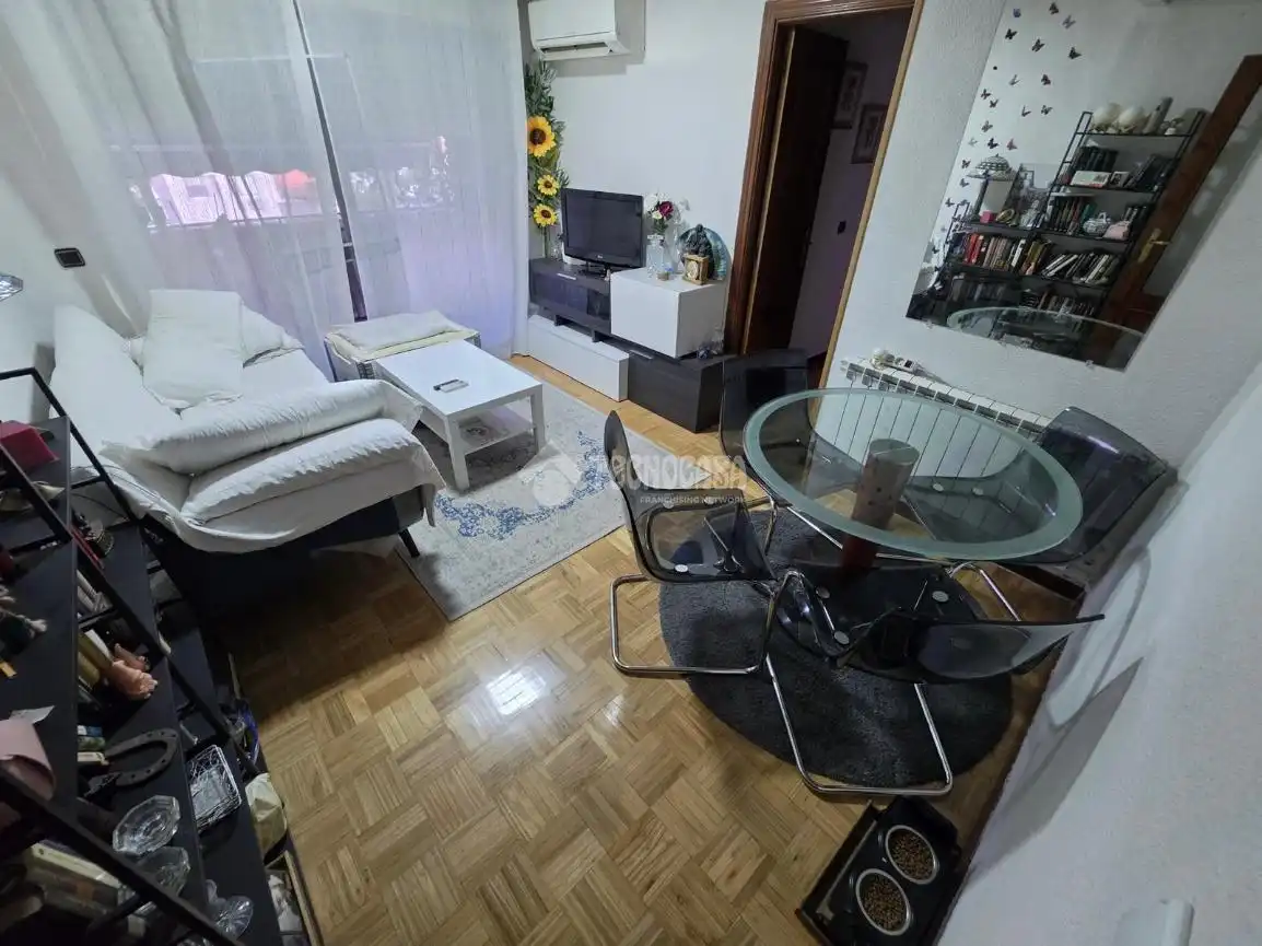 Sala de estar de Piso en venta en Fuenlabrada con Aire acondicionado, Parquet y Terraza