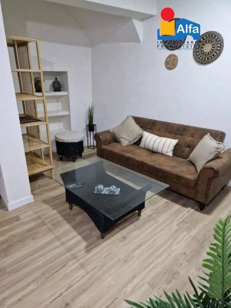 Living room of Flat for sale in Cáceres Capital  with Air Conditioner, Private garden and Furnished