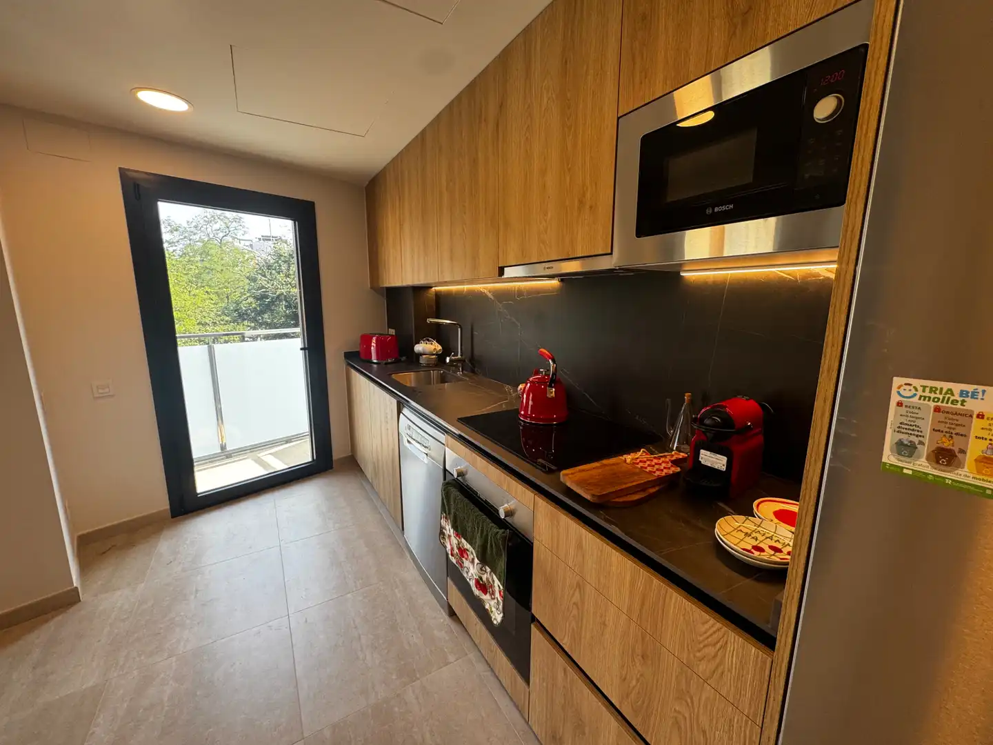 Kitchen of Flat for rent in Mollet del Vallès  with Air Conditioner, Heating and Parquet flooring