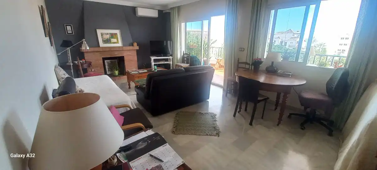 Sala d'estar de Apartament en venda en Mijas amb Aire condicionat, Calefacció i Terrassa