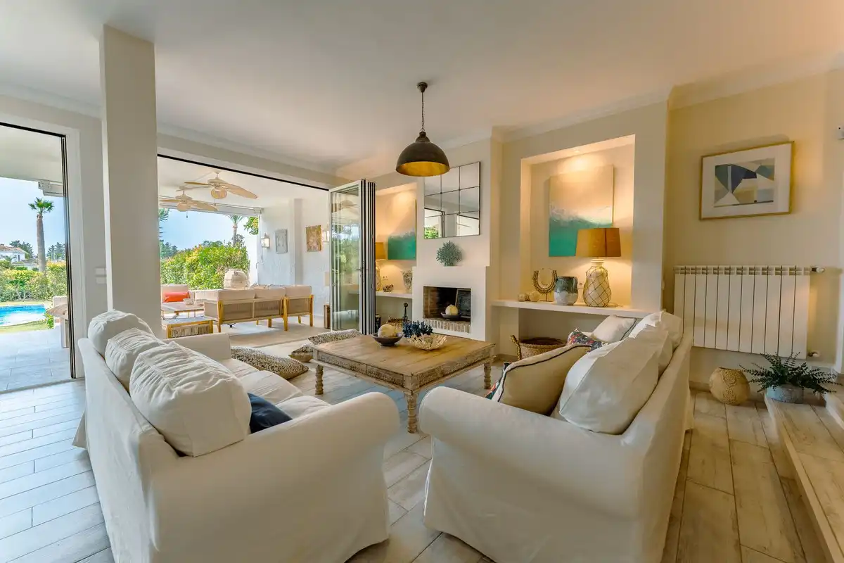Sala de estar de Casa o chalet de alquiler en Marbella