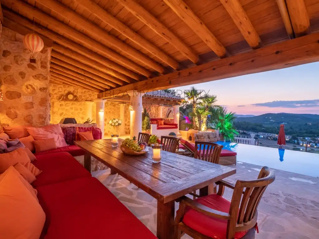 Terrassa de Casa o xalet de lloguer en Santa Eulària des Riu