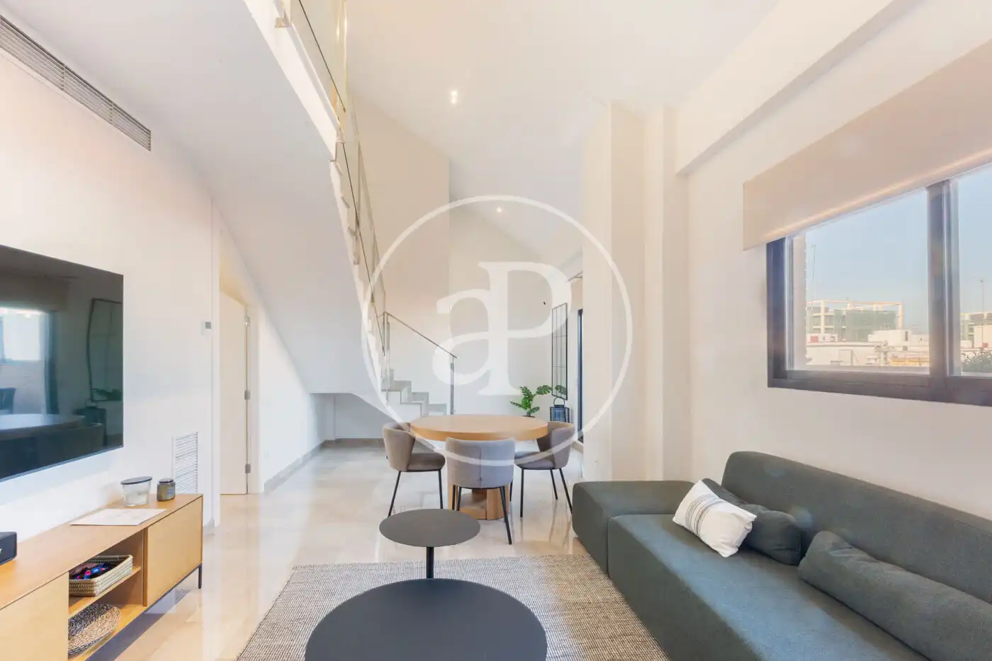 Sala de estar de Ático en venta en Valencia con Aire acondicionado, Calefacción y Terraza