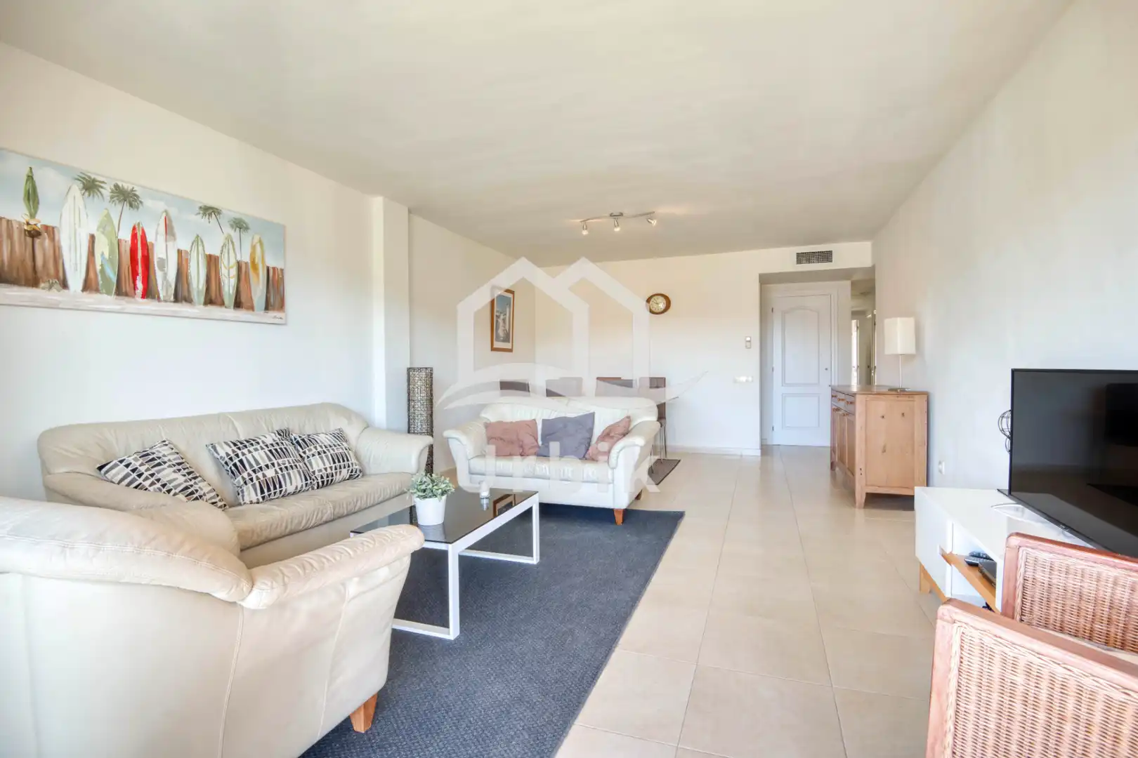Sala de estar de Piso en venta en Castell d'Aro, Platja d'Aro i s'Agaró con Aire acondicionado, Calefacción y Terraza