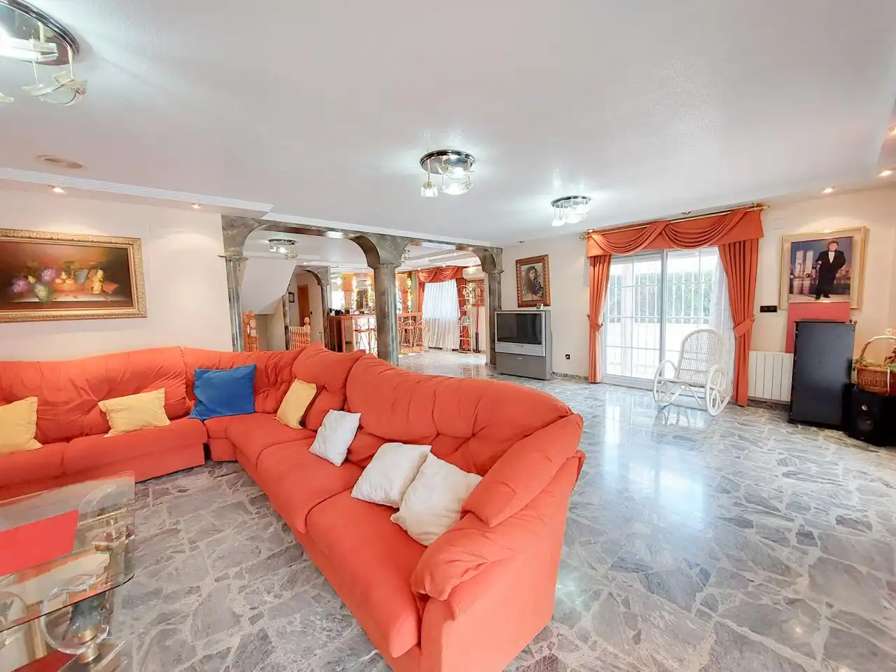 Sala de estar de Casa o chalet en venta en Elche / Elx con Aire acondicionado y Jardín privado