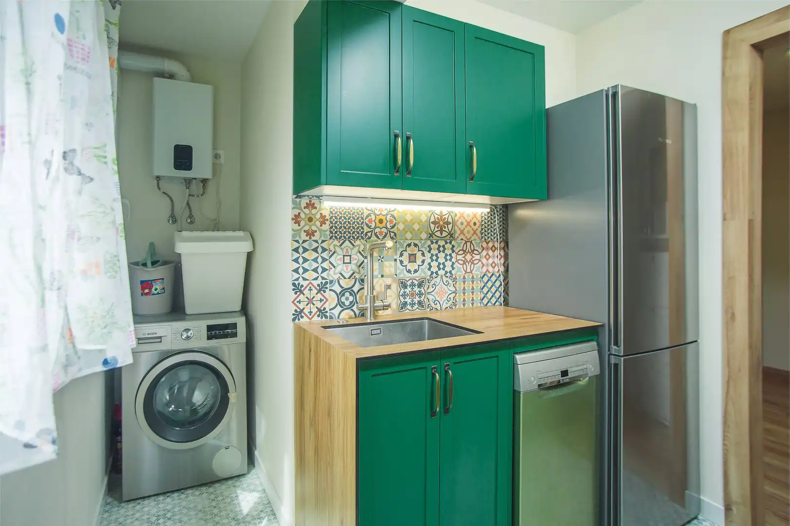 Kitchen of Flat for sale in Sagunto / Sagunt  with Air Conditioner, Storage room and Furnished