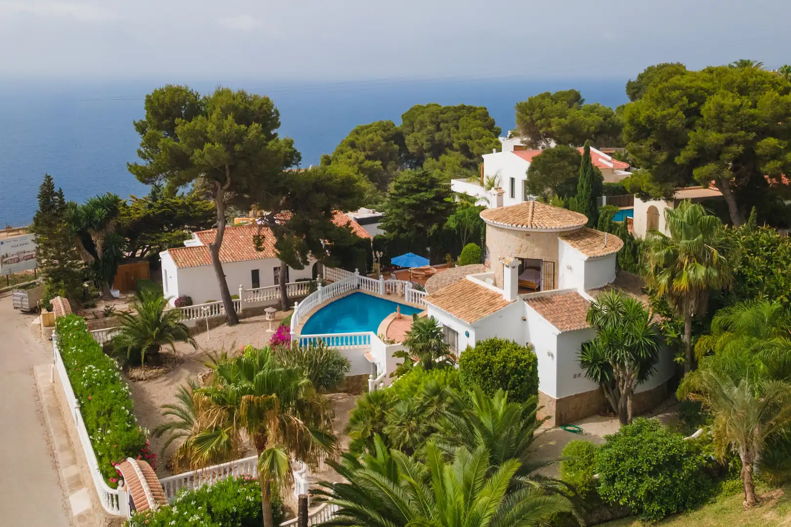 Vista exterior de Casa o chalet en venta en Jávea / Xàbia con Jardín privado, Terraza y Piscina