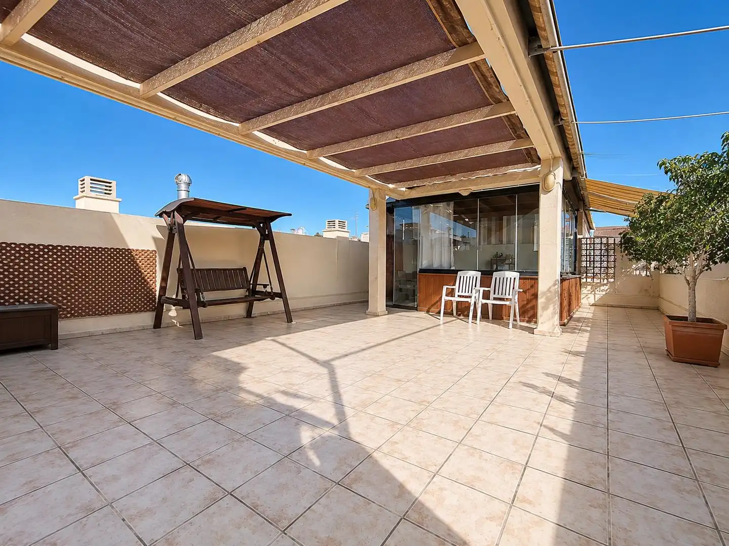 Terraza de Ático de alquiler en Málaga con Jardín privado, Terraza y Amueblado