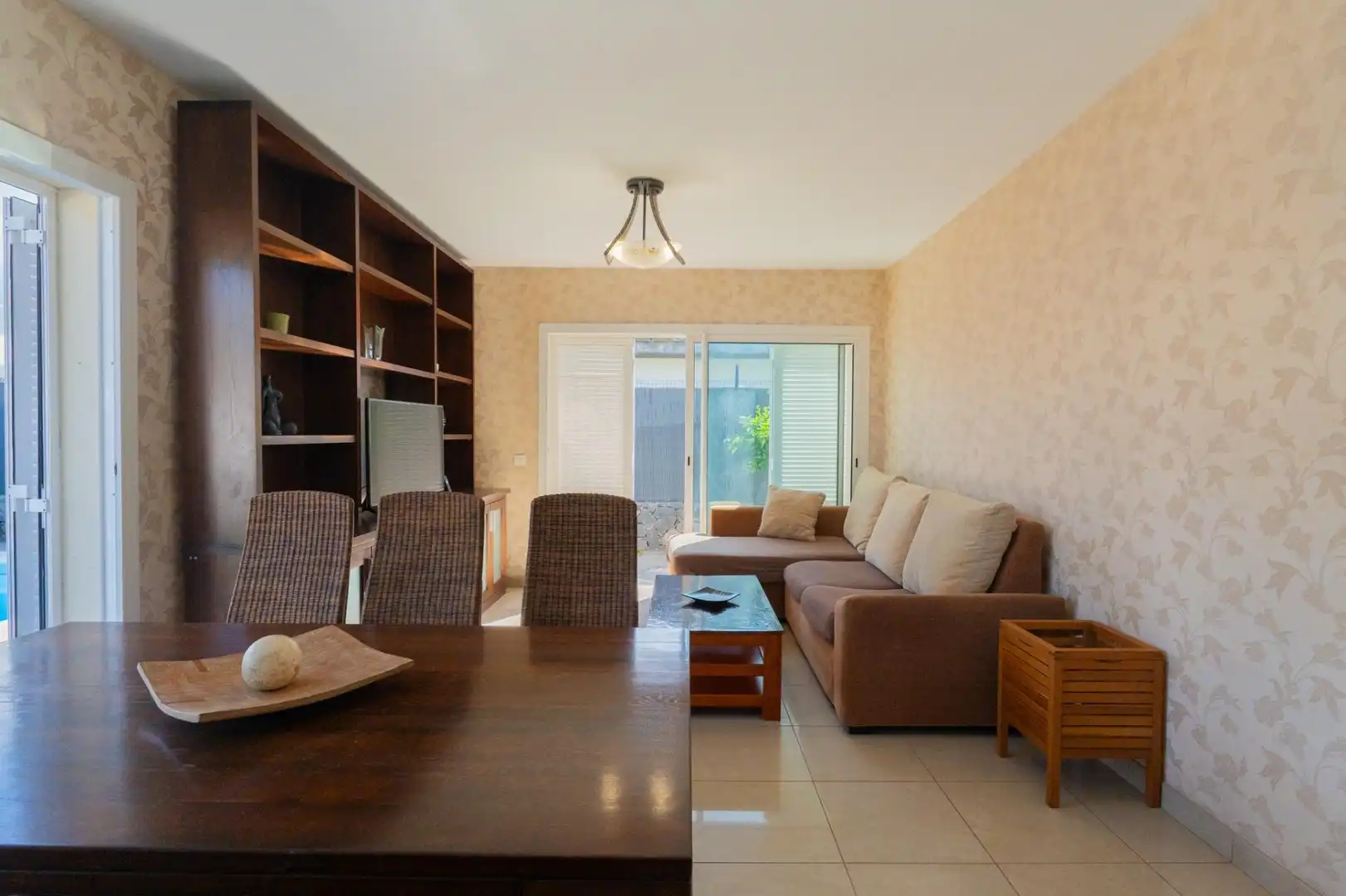 Sala d'estar de Casa o xalet de lloguer en La Orotava amb Jardí privat, Parquet i Terrassa