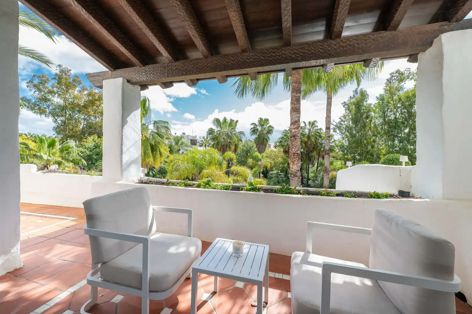 Terrace of Duplexes for rent in Marbella  with Air Conditioner, Furnished and TV