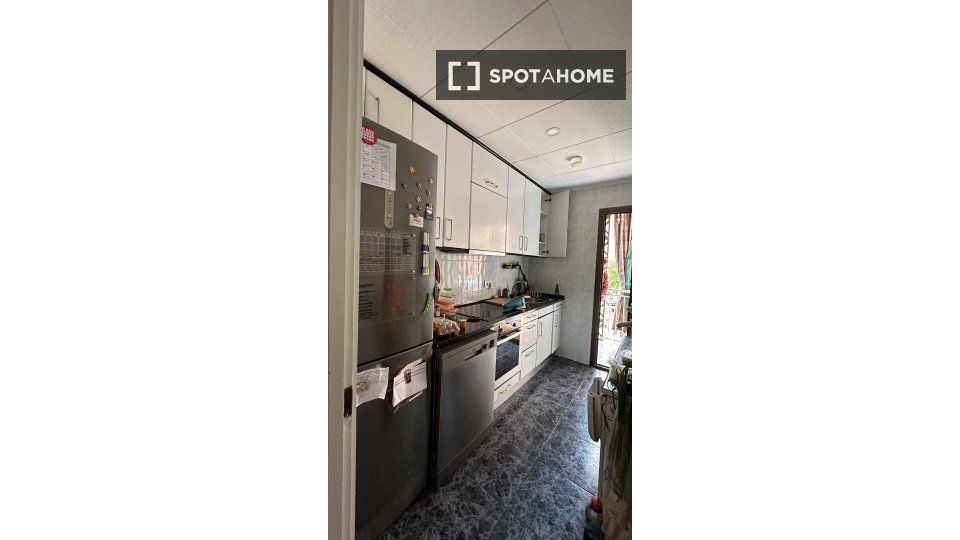 Kitchen of Flat to rent in  Barcelona Capital  with Air Conditioner, Heating and Furnished