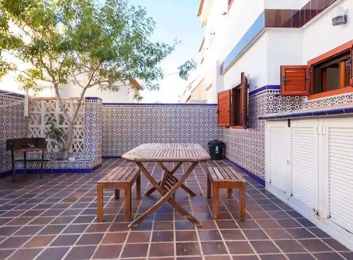 Terraza de Casa o chalet de alquiler en La Manga del Mar Menor con Calefacción, Jardín privado y Terraza