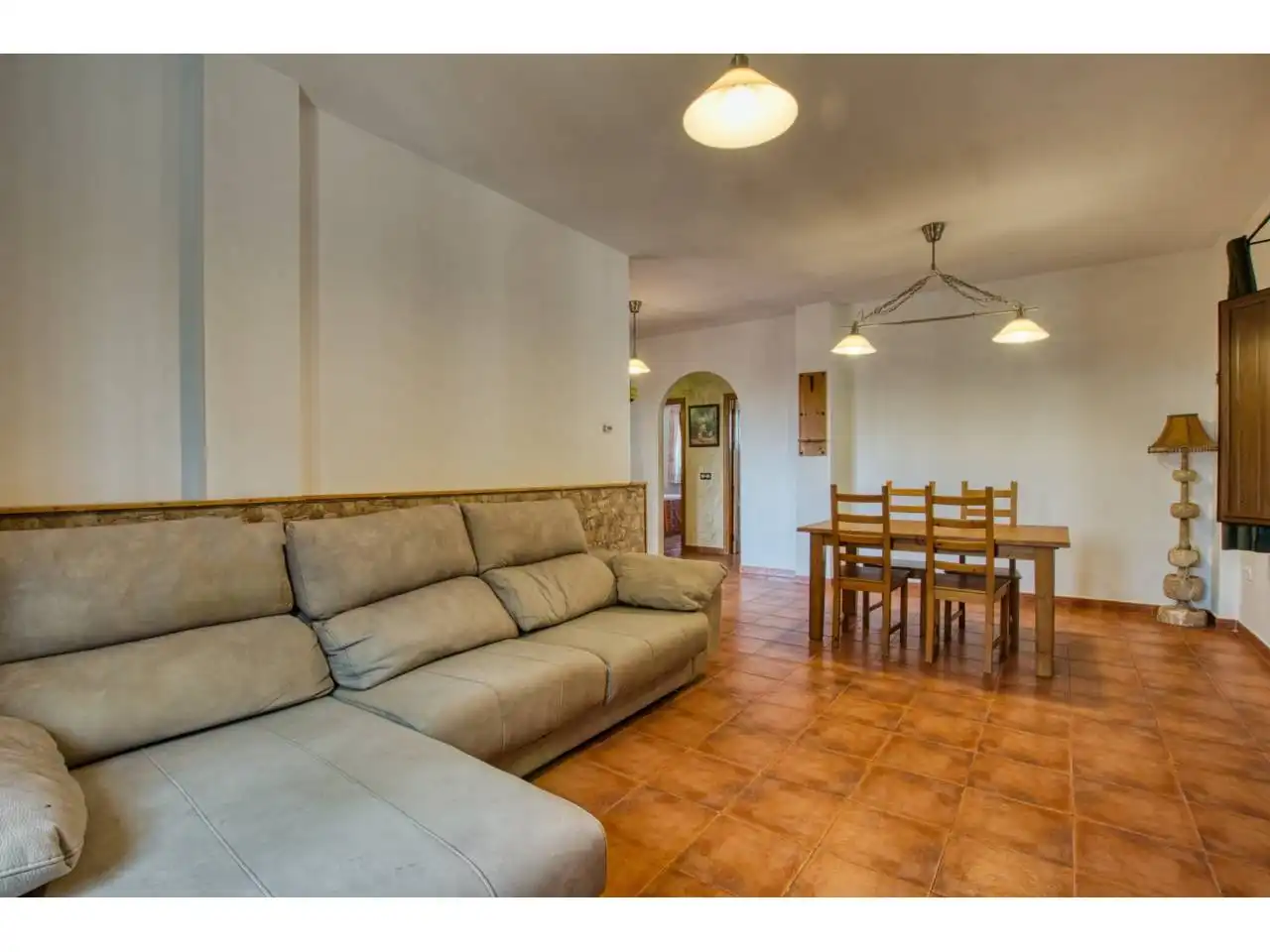 Sala d'estar de Casa o xalet en venda en Periana amb Terrassa i Piscina