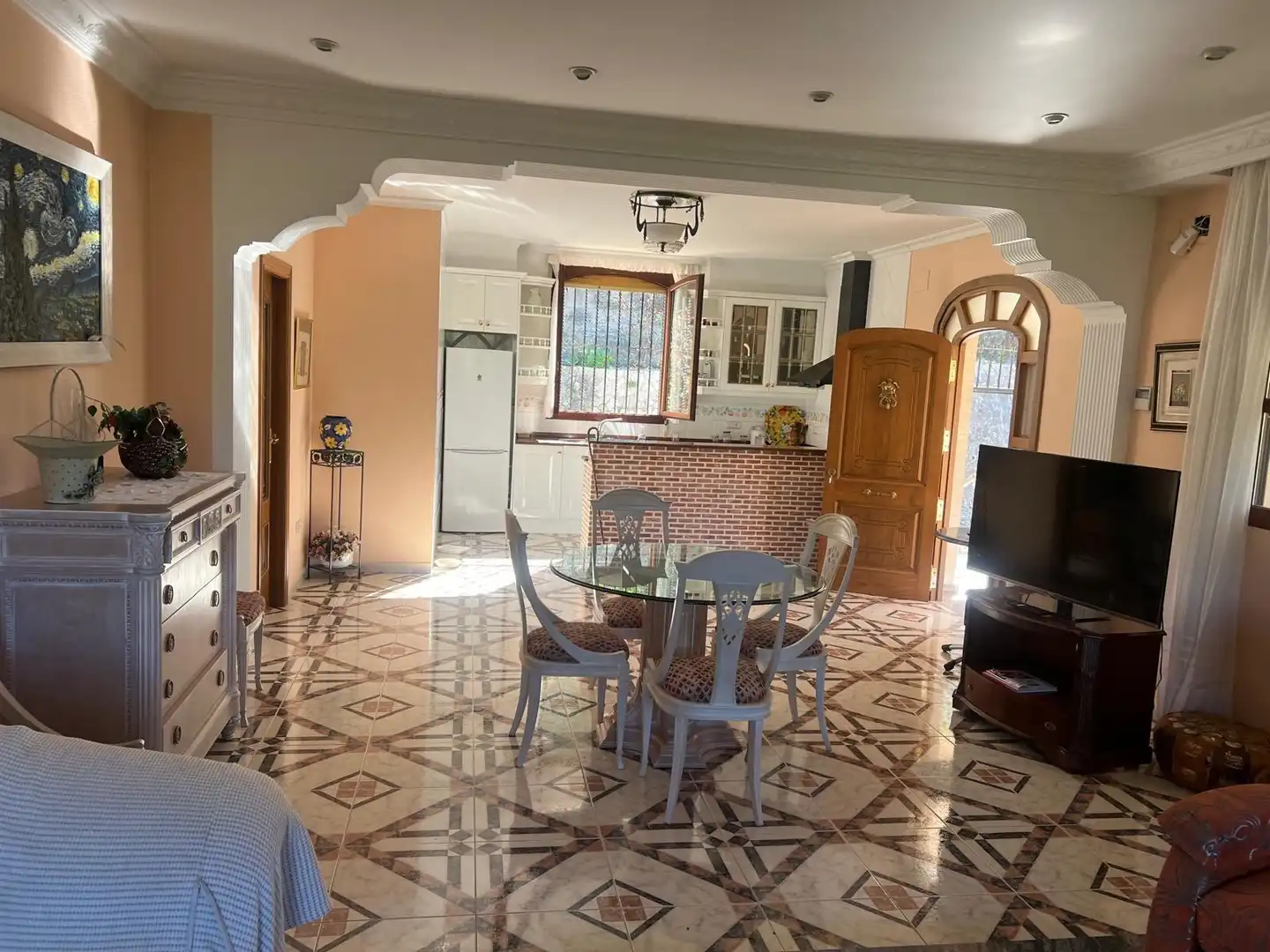 Comedor de Casa o chalet en venta en Agres con Jardín privado, Piscina y Amueblado