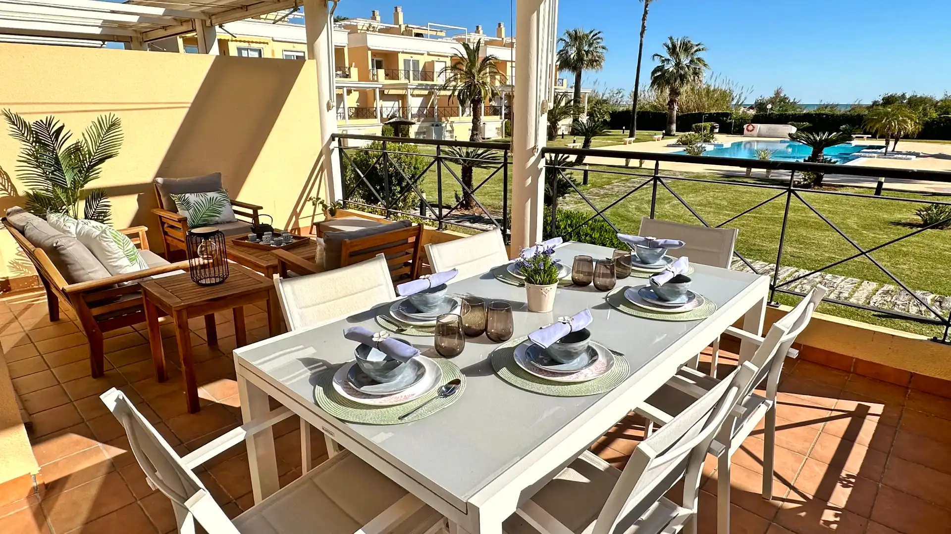 Terrassa de Apartament de lloguer en Oliva amb Aire condicionat, Calefacció i Terrassa