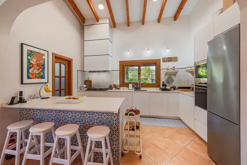 Küche von Haus oder Chalet zum Verkauf in Sa Pobla mit Klimaanlage, Heizung und Privatgarten