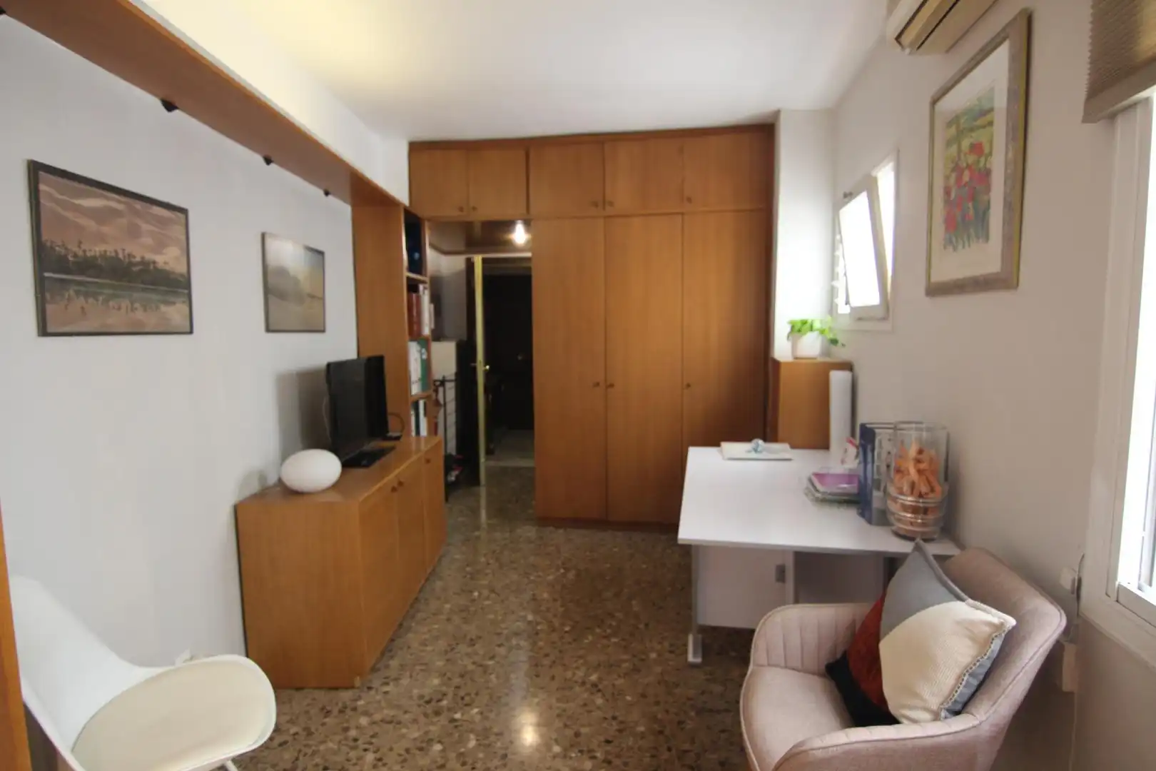 Sala de estar de Estudio en venta en Barcelona con Terraza