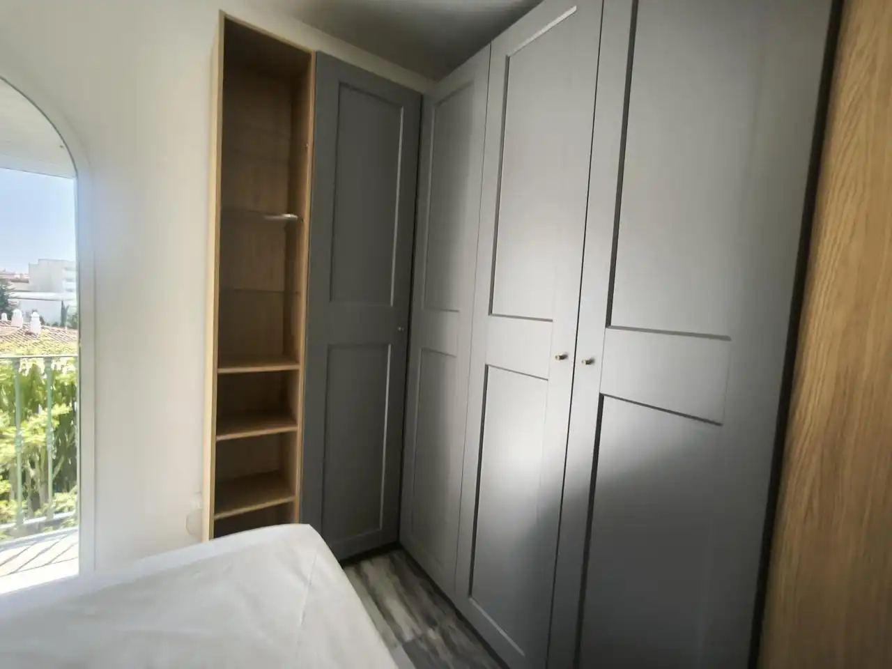 Schlafzimmer von Wohnung zur Miete in Benalmádena mit Klimaanlage und Möbliert
