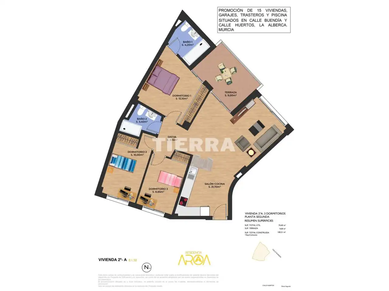 Flat for sale in Murcia  with Terrace, Storage room and Community pool