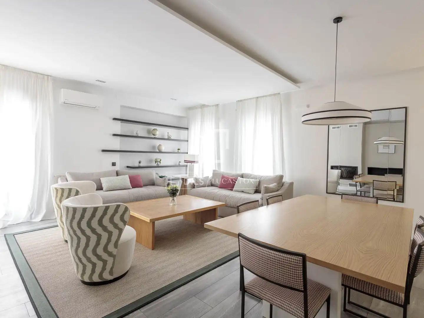 Living room of Flat for rent in Barrio de Salamanca