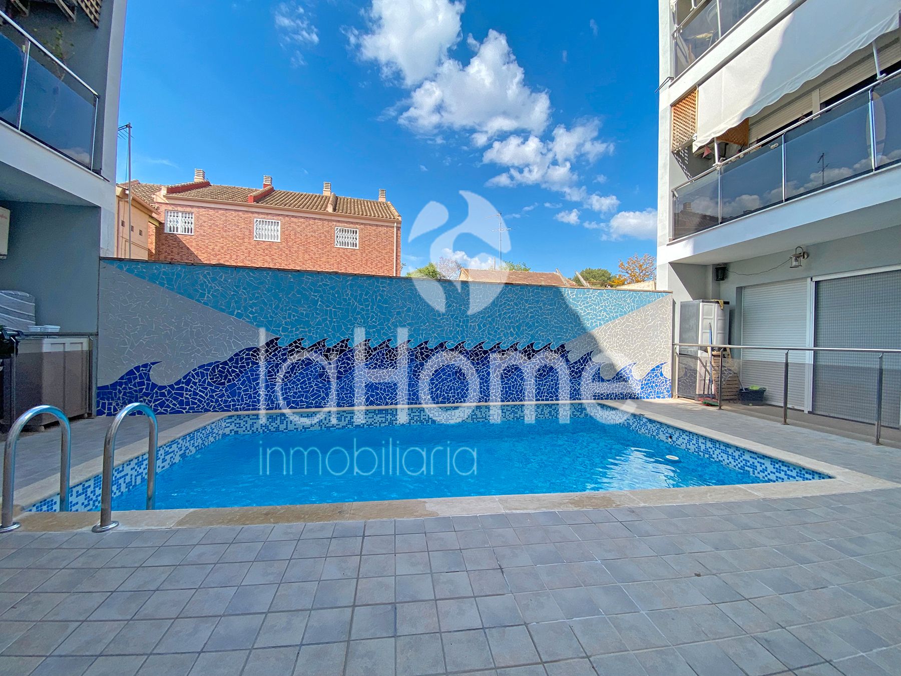 Swimming pool of Flat for sale in Paterna  with Air Conditioner, Terrace and Furnished