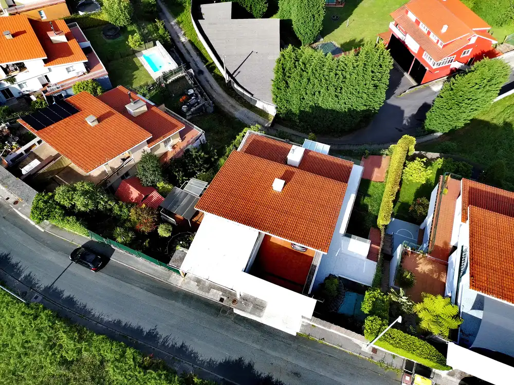 Vista exterior de Casa adosada en venta en A Coruña Capital  con Calefacción, Jardín privado y Parquet